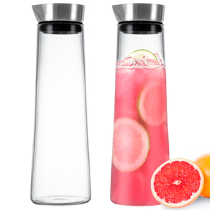 Chine usine en gros <span class=keywords><strong>pas</strong></span> <span class=keywords><strong>cher</strong></span> prix carafe en verre transparent pichet à <span class=keywords><strong>eau</strong></span> carafe à vin 1200ml pichet en verre - Product Image 5