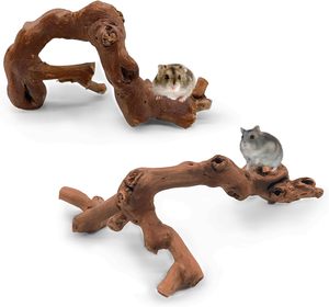 Holz-Kletterzweige für Hamster, Natürliche Holzspielzeuge zum Klettern und Kauen für Syrische Hamster, Übungsspielzeug für Ratten - Product Image 1