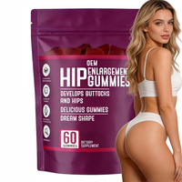 Gummies de soutien pour les courbes des hanches et des fesses, marque privée OEM/ODM, bonbons beauté pour adultes, saveurs et emballages personnalisables
