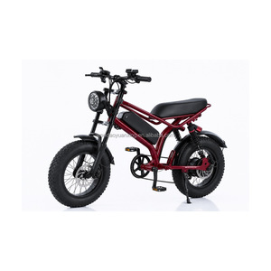 Vélo électrique tout-terrain <span class=keywords><strong>Super73</strong></span> de 16 pouces avec pneus larges, 48V 500W 10Ah 15Ah, noir, vert, rouge bordeaux, pour adulte, trajets quotidiens, plage, sentiers, avec assistance - Product Image 2