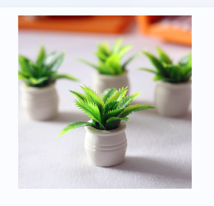 Lot de 10 miniatures de poissons artificiels pour aquarium, fleurs en pot en verre, décoration d'intérieur, maison de poupée, jardin féerique, mini-poupées - Product Image 6