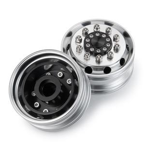Jantes de roue à billes en alliage d'argent OEM, moyeu pour <span class=keywords><strong>Tamiya</strong></span> 1:14 RC tracteur camion voiture rc pièces accessoires - Product Image 1