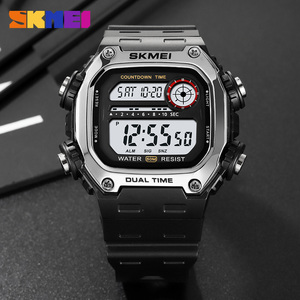 <span class=keywords><strong>Skmei</strong></span> 2126 nouveau design chinois homme montre numérique Offre Spéciale bracelet en PU lumineux multi fonction stockage décontracté montre reloj - Product Image 3