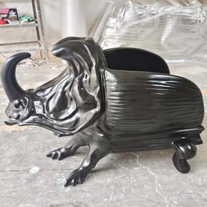 デザイナーデザイナークリエイティブ動物家具革ビートル椅子ガラス繊維家具ソファラウンジアーティスト - Product Image 4