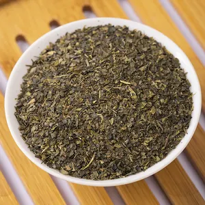 थोक चीनी हरी चाय फैनिंग Teabags के लिए कलमों टूट पत्ती हरी चाय