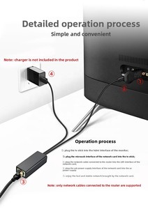 USB để rj45micro 2-in-1 Gigabit Ethernet Adapter 1000 Mbps USB 3.0 giao diện cho máy tính xách tay Card mạng cho kết nối Wifi - Product Image 6