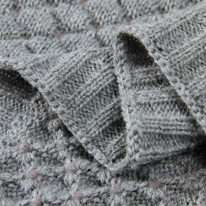 Knitted Covers Matt Paly Personalized Sheet Soft Net Embroidery Coral <strong>Cot</strong> Custom Bedding Kid Heirloom <strong>Baby</strong> <strong>Quilts</strong> - Product Image 5