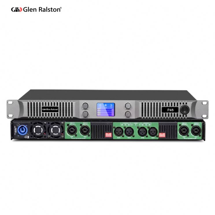 Glen Ralston P410 2000 Вт 1U 4 канала для линейного массива сабвуфера колонки профессиональный аудио 1U усилитель мощности