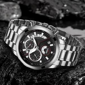 Drioshipping, reloj cronógrafo de lujo para hombre, correa de acero inoxidable 2576, caja de aleación luminosa, relojes de pulsera de cuarzo Ronda para hombre - Product Image 3