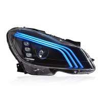 Ensemble de phares LED pour Mercedes-Benz Classe C W204 2011-2014, clignotants séquentiels, feux de jour DRL, phare à double faisceau