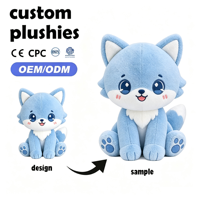 Peluche Ours Brun Personnalisée OEM ODM, Ours de Dessin Animé Brodé avec Salopette, Animal en Peluche Ultra Doux en Coton PP, Logo Personnalisé