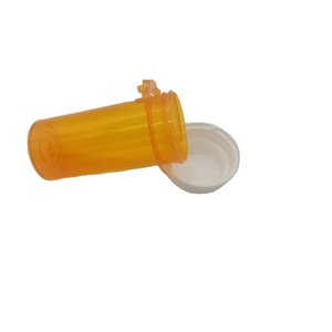 Flacons à languette de maintien réversible en plastique ambré 10dr 13dr 16dr, flacons à languette de maintien par pression du pouce - Product Image 2