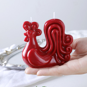 Velas Aromáticas con Forma de Gallo Rojo, Adornos de Cera con Aroma Animal para Decoración del Hogar, Suministro al por Mayor de Fábrica - Product Image 4