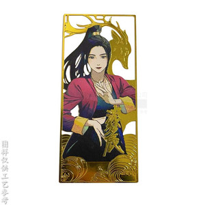 Licheng Brass <b>Bookmark</b> 70x35mm Gold Plated Openwork Design Reusable Promotional Gift - Product Image 5