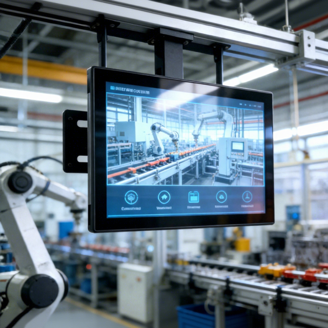 Customizable Open Frame Industrial Monitor IPS LCD PCAP Touch Screen with Rugged Metal Housing for Embedded Display