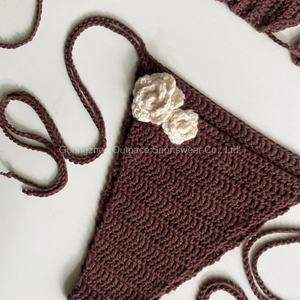 บิกินี่วีสตริงลายเสือดาวเอวสูงแบบไมโครบราพร้อมผ้าสแปนเด็กซ์สำหรับผู้หญิง - Product Image 4