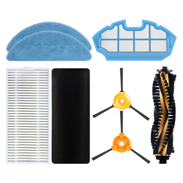 Replacement Parts Accessories Fit for Ecovacs DEEBOT N79 N79s DN622 Robotic Vacuum Cleaner Replacement Parts Kit