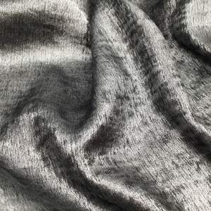 女性用ドレス生地100% ポリエステルスエード感じ光沢のある柔らかい快適な通気性のあるゴールドスタンプ織り女の子用衣服 - Product Image 2