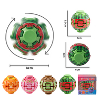Nouveau Fidget Spinner à doigts rotatif rayé amusant, Gyro à pression et à rotation, Jouet de bureau sensoriel anti-stress en plastique portable pour enfants