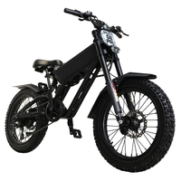 Vélo de montagne électrique à moteur sans balais 1365W Peak, pneus larges, batterie 15AH, vitesse maximale 45 km/h, vélo électrique