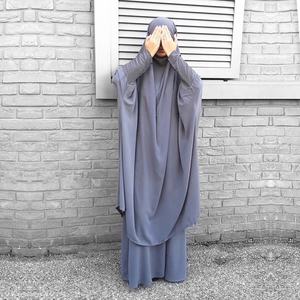 उच्च गुणवत्ता वाले इस्लेमिक कपड़ों की पोशाक स्कर्ट सेट गंध स्टॉक बेबी सामान कस्टम बाया दूबाई महिलाओं के लिए उच्च गुणवत्ता वाले हिजाब पोशाक - Product Image 4