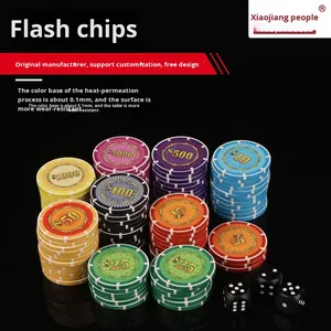 Jetons de <span class=keywords><strong>poker</strong></span> en céramique pièces de jeu vidéo de divertissement personnalisées pour enfants modèle Flash d'usine du Texas - Product Image 2