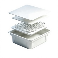 Flacons en verre borosilicate stériles ZILONG prêts à l'emploi (1 ml-30 ml) avec bouchon en caoutchouc, emballés en boîte nid d'abeille