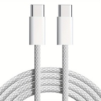 Cable de Carga Rápida USB C Tipo C de Nailon de 60W para iPhone 15 16 17 Pro Max Samsung S26 Xiaomi 17 14 13