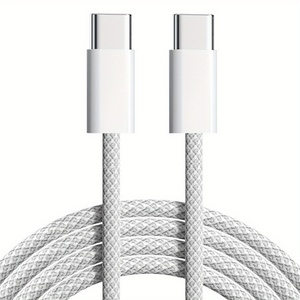 Câble de charge rapide USB-C en nylon 60W pour iPhone 15 16 17 Pro Max Samsung S26 Xiaomi 17 14 13 - Product Image 1