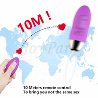 JoyPark Tragbarer Mini-USB-Aufladbarer Ferngesteuerter Bullet-Vibrator für Frauen IPx6 Wasserdicht 10 Frequenzen Latexfrei