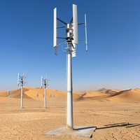 Générateur éolien à axe vertical de type H 50 kW, 380 V, pales en aluminium, entraînement direct, aimant permanent pour ferme