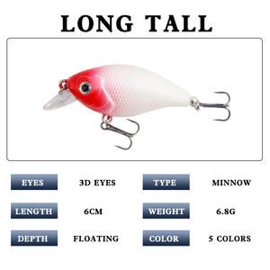 Leurre crankbait Rocking Little Fatty 60mm 6.8g pour la pêche au bar en eau moyenne - Product Image 5