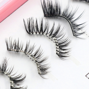 <span class=keywords><strong>Faux</strong></span> <span class=keywords><strong>Cils</strong></span> Imperméables Faits à la Main en Gros Sans Eyeliner Précisément Encollés Auto-Adhésifs Bande Transparente <span class=keywords><strong>Demi</strong></span>-<span class=keywords><strong>Cils</strong></span> - Product Image 6