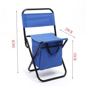 <span class=keywords><strong>Chaise</strong></span>-sac à dos pliable légère et robuste de haute qualité, personnalisable, pour la pêche, le camping et les cadeaux de bienvenue, avec fonction glacière - Product Image 2