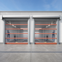 Porte rapide en PVC transparent pour lavage de voitures, rideau à bande enroulable à grande vitesse, anti-collision, porte rapide pour garage
