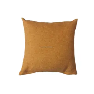 Solid Color Bedside Cushion Polyester Linen Pillow Cover Wholesale Cushion Cover 45*45 Cm Pillow Case