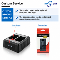 Chargeur double batterie NP-SA100 PD 50W à charge rapide avec affichage LED Type-C pour appareil photo Sony A7R VI A7R6 ILCE-A7RM6 Vente en gros OEM