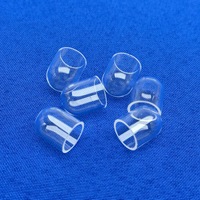 Dôme en quartz fondu, petit tube à extrémité fermée. Idéal pour les récipients de réaction en four tubulaire, le scellement sous vide et l'observation à haute température.