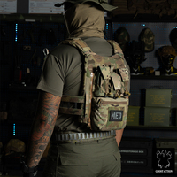Sac à dos tactique Ghost Action FERRO Style avec triple pochette pour chargeurs, panneau dorsal pour gilet V5 FCPC