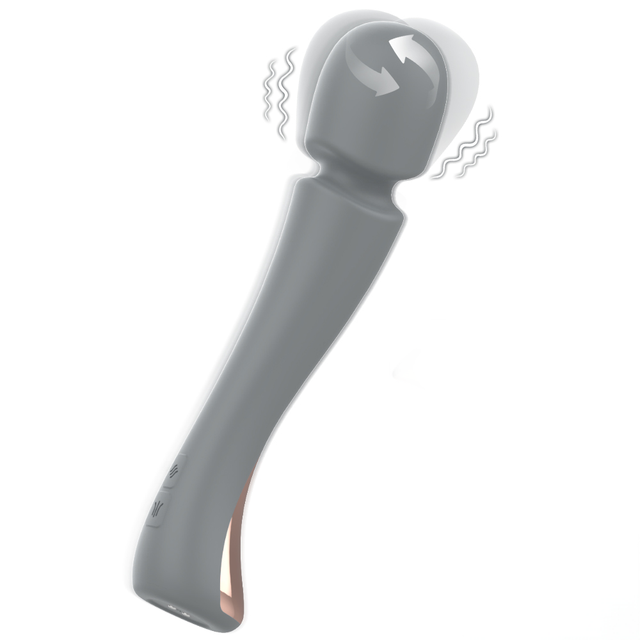 S-Hande Electric Nipple or Clitoral AV Massager Wand Massager with Vibration and Twisting Vibrator