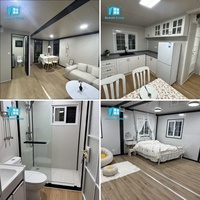 Conteneur de salle de bain en acier étanche pour diverses applications : abri de voiture extérieur, entrepôt, centre commercial et restaurant