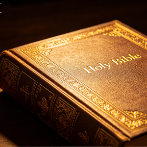 Servicio de Impresión de Biblias Cristianas de Lujo, Impresión y Encuadernación de Biblias Personalizadas Premium, Biblia con Estampado Dorado, Biblia de Estudio Ampliada con Letra Grande - Product Image 1