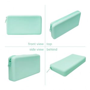 Trendy Unisex Long Silicone <b>Wallet</b> Custom Logo Waterproof <b>Zipper</b> Closure Travel Use - Product Image 5
