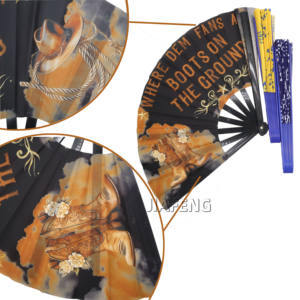 Abanico Plegable Grande de 26 Pulgadas para Baile <span class=keywords><strong>Line</strong></span> Dance, Estilo Popping, para Festivales - Product Image 3