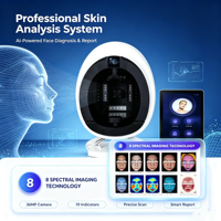 Máquina de Análisis de Piel 3D con IA, Espejo Mágico de 8 Espectros, Analizador Facial de Piel con Software en Español para Salones de Belleza y Clínicas en México