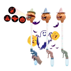 Nouveau pistolet à eau à pression d'air, dessin animé, citrouille d'Halloween, bâton à eau, jouet rempli de bonbons, bâton avec fonction de projection - Product Image 2