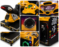Machine d'arcade de course de motos commerciale reconditionnée, simulateur de jeu à monnayeur, équipement pour centres de divertissement intérieurs, en métal