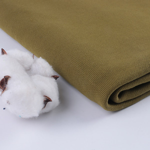 Herbst Winter 100% Bio-Baumwolle Kleidungs stücke 360gsm Französisch Terry gefärbte Stoff Sweatshirts Hosen Shirts Mode Hoodies verdicken warm - Product Image 3