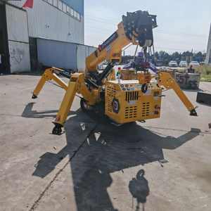 העכביש הנייד עגור 3 טון <span class=keywords><strong>5</strong></span>טון 6ton 8ton 10ton בום טלסקופי 360 תואר מיני זחילה הידראולי מנוף הרמה 14 מ 'עם ג' יב לטוס - Product Image 2