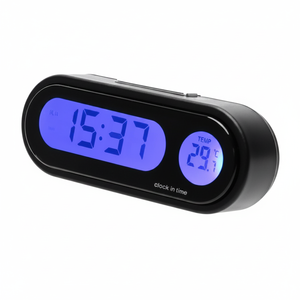 Modern Car <b>Digital</b> <b>Clock</b> Thermometer Plastic Interior Accessory 2 In 1 Auto Decoration Styling Gift - Product Image 2